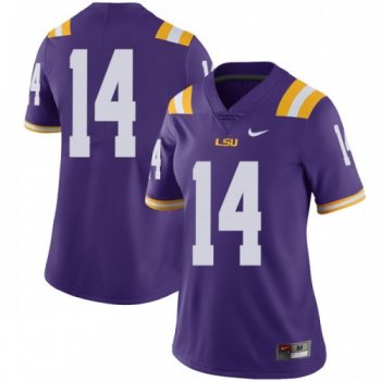 Women's Nike Drake Davis LSU Tigers Limited Purple Football College Jersey