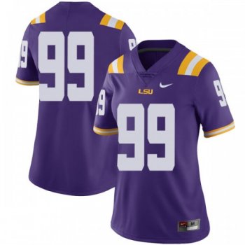 Women's Nike Ed Alexander LSU Tigers Limited Purple Football College Jersey