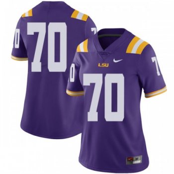 Women's Nike Ed Ingram LSU Tigers Limited Purple Football College Jersey