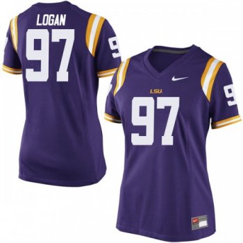 Women's Nike Glen Logan LSU Tigers Game Purple Football College Jersey