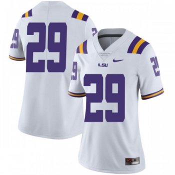 Women's Nike Greedy Williams LSU Tigers Limited White Football College Jersey