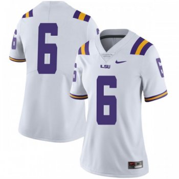 Women's Nike Jacob Phillips LSU Tigers Limited White Football College Jersey