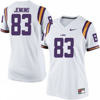 Women's Nike Jaray Jenkins LSU Tigers Game White Football College Jersey