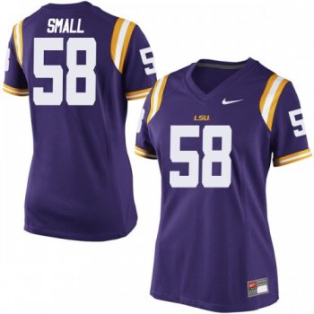 Women's Nike Jared Small LSU Tigers Game Purple Football College Jersey