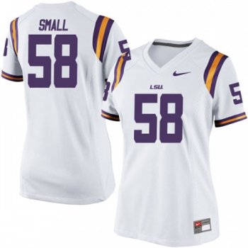 Women's Nike Jared Small LSU Tigers Game White Football College Jersey