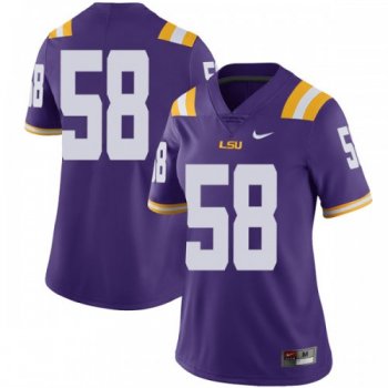 Women's Nike Jared Small LSU Tigers Limited Purple Football College Jersey