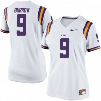 Women's Nike Joe Burrow LSU Tigers Game White Football College Jersey