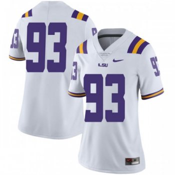 Women's Nike Justin Thomas LSU Tigers Limited White Football College Jersey