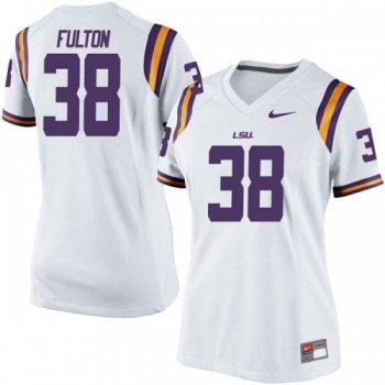 Women's Nike Keith Fulton LSU Tigers Game White Football College Jersey