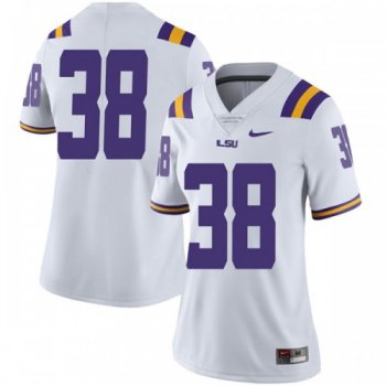 Women's Nike Keith Fulton LSU Tigers Limited White Football College Jersey