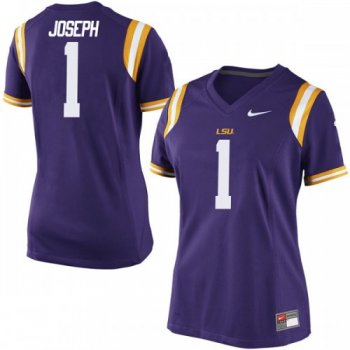 Women's Nike Kelvin Joseph LSU Tigers Game Purple Football College Jersey