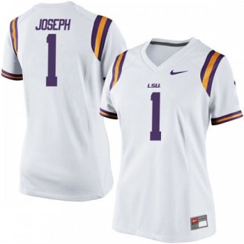 Women's Nike Kelvin Joseph LSU Tigers Game White Football College Jersey