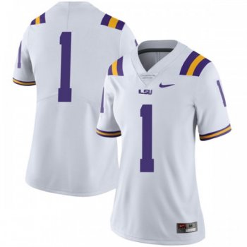 Women's Nike Kelvin Joseph LSU Tigers Limited White Football College Jersey