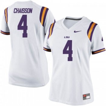 Women's Nike Klavon Chaisson LSU Tigers Game White Football College Jersey