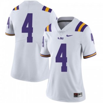 Women's Nike Klavon Chaisson LSU Tigers Limited White Football College Jersey