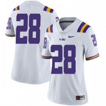 Women's Nike Mannie Netherly LSU Tigers Limited White Football College Jersey