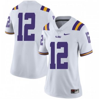 Women's Nike Marshall Graves LSU Tigers Limited White Football College Jersey