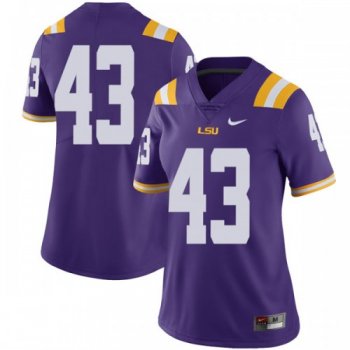 Women's Nike Matt Brock LSU Tigers Limited Purple Football College Jersey