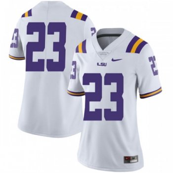 Women's Nike Micah Baskerville LSU Tigers Limited White Football College Jersey