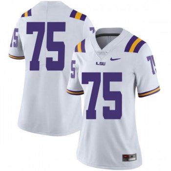 Women's Nike Michael Smith LSU Tigers Limited White Football College Jersey