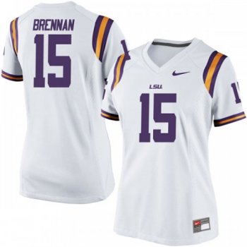 Women's Nike Myles Brennan LSU Tigers Game White Football College Jersey