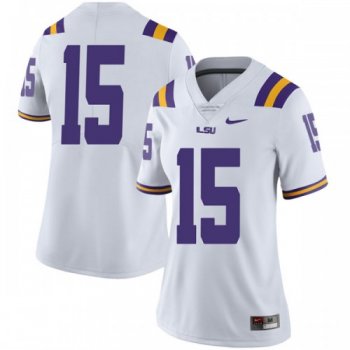 Women's Nike Myles Brennan LSU Tigers Limited White Football College Jersey