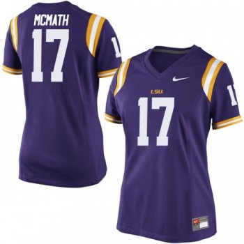 Women's Nike Racey McMath LSU Tigers Game Purple Football College Jersey