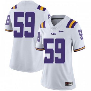 Women's Nike Seth Newsome LSU Tigers Limited White Football College Jersey