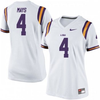 Women's Nike Skylar Mays LSU Tigers Game White Football College Jersey