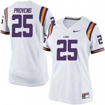 Women's Nike Tae Provens LSU Tigers Game White Football College Jersey