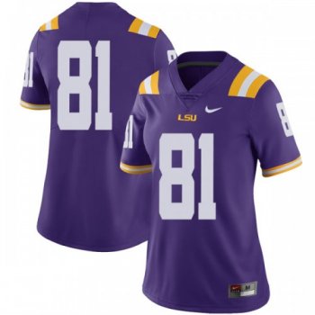 Women's Nike Thaddeus Moss LSU Tigers Limited Purple Football College Jersey