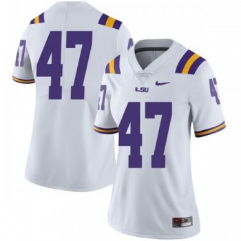 Women's Nike Trey Gallman LSU Tigers Limited White Football College Jersey