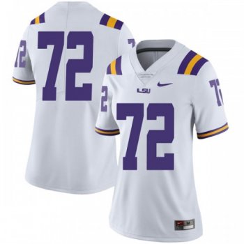 Women's Nike Tyler Shelvin LSU Tigers Limited White Football College Jersey