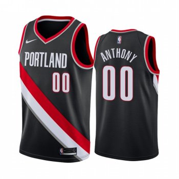 Carmelo Anthony Portland Trail Blazers #00 2019-20 Icon Edition Men's Jersey - Black