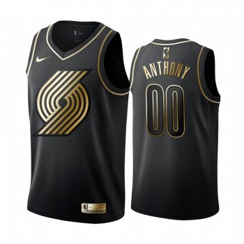 Carmelo Anthony Portland Trail Blazers Black #00 Golden Edition Jersey