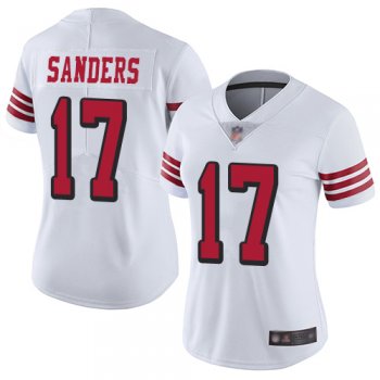 Women's San Francisco 49ers #17 Emmanuel Sanders White Rush Stitched Football Vapor Untouchable Limited Jersey