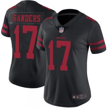 Women's San Francisco 49ers #17 Emmanuel Sanders Black Alternate Stitched Football Vapor Untouchable Limited Jersey