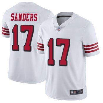 Men's San Francisco 49ers #17 Emmanuel Sanders White Rush Stitched Football Vapor Untouchable Limited Jersey