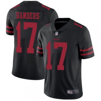 Men's San Francisco 49ers #17 Emmanuel Sanders Black Alternate Stitched Football Vapor Untouchable Limited Jersey