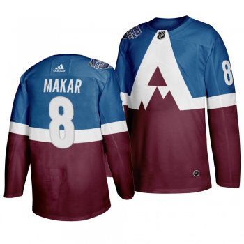 2020 NHL Stadium Series Colorado Avalanche Cale Makar #8 Adidas Authentic Blue Jersey