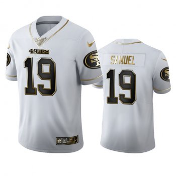 Deebo Samuel 49ers White 100th Season Golden Edition Jersey