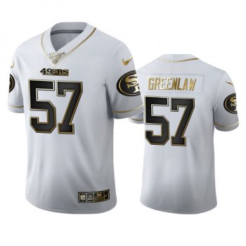 Dre Greenlaw 49ers White 100th Season Golden Edition Jersey