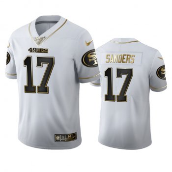 Emmanuel Sanders 49ers White 100th Season Golden Edition Jersey