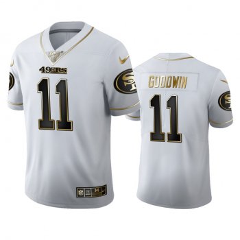 Marquise Goodwin 49ers White 100th Season Golden Edition Jersey