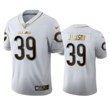 Eddie Jackson Bears White 100th Season Golden Edition Jersey