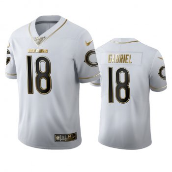 Taylor Gabriel Bears White 100th Season Golden Edition Jersey