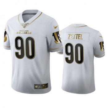 Anthony Zettel Bengals White 100th Season Golden Edition Jersey