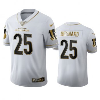 Giovani Bernard Bengals White 100th Season Golden Edition Jersey