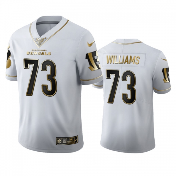 Jonah Williams Bengals White 100th Season Golden Edition Jersey