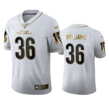 Shawn Williams Bengals White 100th Season Golden Edition Jersey